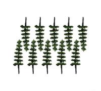 Plastic N Scale Trees 100pcs 5cm Height Green | 100 pieces per pack, 50mm height, realistic tower shape, for durable plastic, ideal for N scale layouts