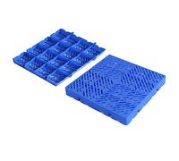 Plastic Nestable Pallets Storage Commodity Goods Pad, Plastic Pallets for Basement Storage, Lightweight palmani Interlocking, Plastic Pallets for Outside Dog Cage Floor, Cold Storage, Storage Rooms (