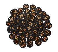 Plastic Number Tags 100 Pcs Round Number Labels Plastic Numbered Tags for Keychains Bags Luggage Dorm Keys Pool Locker