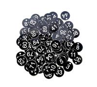 Plastic Number Tags, Engraved Numbered Tags, Plastic Number Tags 1000 pcs 1-1000 Multicolor(1-1000 Black White)