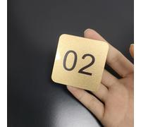 Plastic Number Tags, Square Numbered Locker Number Tag For Yard/Mailbox/Inventory Storage, Acrylic Restaurants Seat Desktop Table Label Card(1-70 L W 9cm x 6cm)