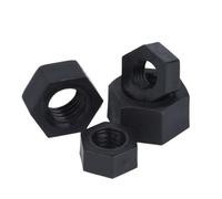 Plastic Nylon Hex Hexagon Nut Plastic Hexagon Nuts Multicolor M2 To M10 Assorted Pack(Black Colour,M4 1000pcs)