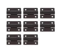 Plastic Nylon Hinges Adjustable Door with Countersunk Holes 36 X 28 Mm /1.4 1. Inch 1Pcs(Black 8pc)