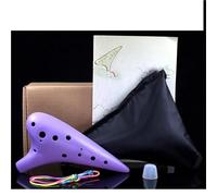 Plastic Ocarina 12 Hole Alto C Key Beginner Color Player Professional Musical Instrument Accessories(3)