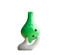 Plastic Ocarina ABS Environmentally Friendly Material Six Hole Alto C Key Ac Key Flat Mouth Resin Ocarina (Color : Green)