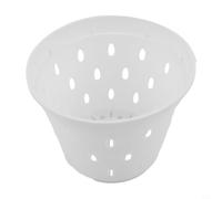 Plastic Orchid Pot 5.5 Inch with Strategic Vent Placement to Encourage Outward Root Growth and Stability (1pcs)