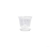 Plastic Orchid Pots, 1PCS Pots 5.5inch Transparent Flower Pots, Control Clear Meshpot Pot with Holes and Slotted for Gardening
