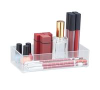 Plastic organiser Acrylic Storage Box Clear Makeup Holder Desk Accessory Tray