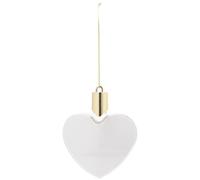 Plastic Ornament Paper Heart Shaped White Sublimation Blank