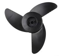 Plastic Outboard Engine Propeller For 18lb To 48lb Electric Trolling Motor With Pin And Nut Black Two Or Three Design For Stable Water Performance And Easy Installation On Small Boats(26lb)
