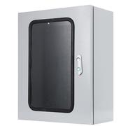 Plastic Outdoor Electrical Enclosure, IP65 Din Rail Box, Lockable, with Galvanized Mounting Plate and Visible Window(50x70x25 cm/19.7x27.6x9.8 in)