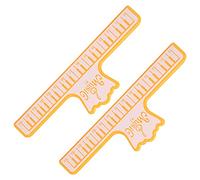 Plastic Page Holder Tool, 2Pcs Musical Book Note Clip Plastic Page Holder Musical Instrument Performance Accessories(Yellow)