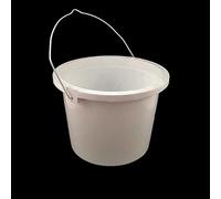 Plastic Paint Kettle - 1L, 2.5L & 5L - White or Black - Durable Plastic with Strong Metal Handle - Ideal for Paint, Solvents, Tools & Liquids - Suitable for DIY, Decorating, and Site Use_1L-WH