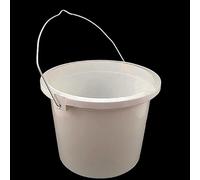 Plastic Paint Kettle - 1L, 2.5L & 5L - White or Black - Durable Plastic with Strong Metal Handle - Ideal for Paint, Solvents, Tools & Liquids - Suitable for DIY, Decorating, and Site Use_2.5L-WH