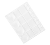 Plastic Paint Palette Rectangular Multi Well Mixing Tray, for Artists