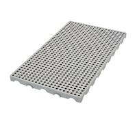Plastic Pallet - Waterproof Storage Pad, Nestable Moisture Proof HDPE Pallets for Outdoor and Indoor Use, Supports up to 2000 lbs for Racks and Floors