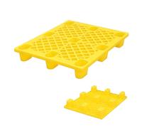 Plastic Pallets, Nestable Polyethylene Pallets, Moisture-Proof Floor Pallets, for Storing Items in The Basement to Them From Getting(Yellow,120x100cm/47x39in)