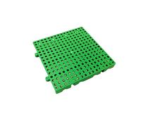 Plastic Pallets Waterproof, Modular Interlocking Drainage Tiles, Non-Slip Splicing Mats with Holes, for Restroom, Bathroom, Kitchen, Deck, Pool, Patio, Balcony, Yard(Green,50 * 50cm/19.7 * 19.7")
