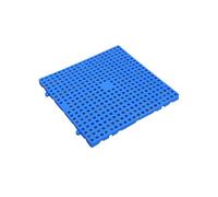 Plastic Pallets Waterproof, Modular Interlocking Drainage Tiles, Non-Slip Splicing Mats with Holes, for Restroom, Bathroom, Kitchen, Deck, Pool, Patio, Balcony, Yard(Blue,50 * 50cm/19.7 * 19.7")