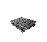 Plastic PalletsWaterproof & MoistureProof Floor Pallets for Gas markets Warehouses Black 120x80x14cm