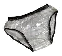 Plastic Panties with Odor Control No Noise PVC Underwear Adult Incontinence Pull-on Plastic Waterproof Transparent Pants Soft and Comfortable for Men and Women,2XL,Men