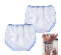 Plastic Pants Cover Adults Incontinence Nappies Women Waterproof Adult Noiseless Nappies Reusable Incontinence Pull-on Plastic Briefs Unisex,L