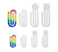 Plastic Paper Clips 20 Pcs Sublimation Blank Acrylic Paper Clip Office Desktop Decoration Notebook File for DIY Heat Transfer Print(A-10X4.8cm)