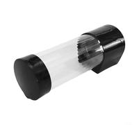 Plastic Paper Cup Dispenser with Dustproof Head, Designed for Organizing and Protecting Disposable Cups from Dust and Dirt, Holding Up to 60 Cups (Short Black)