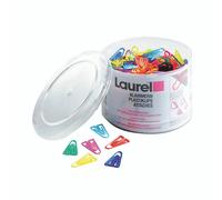 Aurelia Laurel Plastiklips Reusable & Recyclable Paperclips - Assorted 60mm Tub Of 75