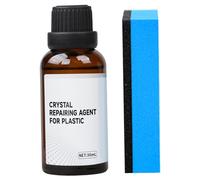 Plastic Parts Crystal Coating, 30ml Car Plastic Plating Refurbishing Agent with Sponge, Great Gloss Protection Car Trim Restorer for Interior or Exterior, Restorer