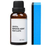 Plastic Parts Crystal Coating, 30ml Car Plastic Plating Refurbishing Agent with Sponge, Great Gloss Protection Car Trim Restorer for Interior or Exterior, Crystal Coating Restorer