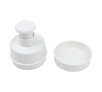 Plastic Patty Press Tool for DIY Food Preparation, Designed to Shape Burgers, Veggie Patties, and Compressed Grain Cakes (pink)