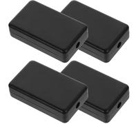 Plastic Pcb Junction Box Black Outdoor Weatherproof 4pcs