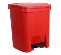 Plastic Pedal Trash Can with Odorsealing Flip Lid Kitchen Waste Bin for Food Scraps Compact and Hands Design for Office Bathroom and Bedroom Use