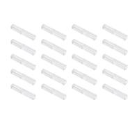 Plastic Pen Box for Ballpoint Pens and Pencils 20 Pcs Back to School | Portable Single Pen Case, Fixed Plate Design, Shell Display, Office Desk Organization and Gift Use