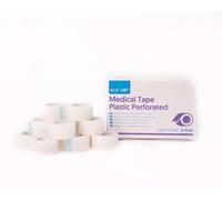 Plastic Perforated Transparent Medical Tape 2.5cm x 10m - 12 Rolls