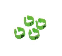 Plastic Pet Bird Foot Rings Inner Diameter 12mm 14mm Parrot Clip Ring Racing Pigeon Marking Ring Number 1 to 100,Green,12mm - 100Pcs