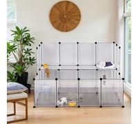 Plastic Pet Fence Cage for Indoor Use, Transparent