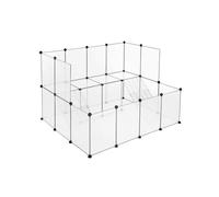 Plastic Pet Fence Cage for Indoor Use, Transparent