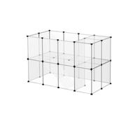 Plastic Pet Fence Cage for Indoor Use, White