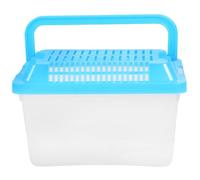 Plastic PET Transport Box with Air Holes for Hamsters | PP Build, Hollow Lid and Sealed Top, Viewing, 85g Lightweight for Outdoor Trips and Transport