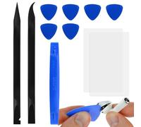 Plastic Phone Repair Pry Tool Kit 11-Piece Prying and Opening Tool Assortment Phone Screen Repair Kit with Spudgers Picks Cards for Smartphones, Tablets, Laptops, PS5, Xbox, Nintendo Switch