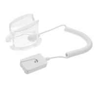 Plastic Phone Theft Display Stand with Anti-theft Chain and Stable Base, Universal Mobile Phone Holder for Retail Stores and Business Showrooms