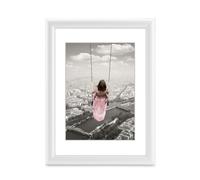 Plastic Photo Frame "Swing", White, 15 x 20 cm