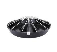 Plastic Piglet Feeder Trough with Screws, Anti-Waste Round Livestock Water Feeder for Poultry Pasture Equipment