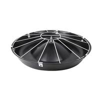 Plastic Piglet Feeder Trough with Screws, Anti-Waste Round Livestock Water Feeder for Poultry Pasture Equipment