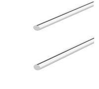 Plastic Pipe， 2 Pcs Acrylic Dowel Rods Length 50cm Diameter 2mm - 9mm(4mm)