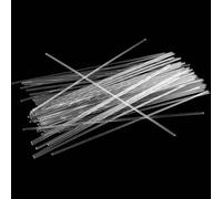 Plastic Pipe， 50 Pcs Acrylic Sticks Length 19.5cm DIY Material Flower Arrangement Decoration Diameter 2mm-5mm(4mm)