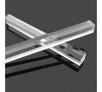 Plastic Pipe， 500mm/20in Transparent Clear Solid Acrylic Square Rod PMMA Bar for(50 * 50mm)