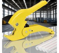 Plastic Pipe Cutter - PVC Cutter,Heavy Duty Ratchet Type Pipe Cutter,Cuts up to 42mm PEX,PVC,PPR Plumbing Pipes,Plastic Hoses Premium Plastic Pipe Shear,Suitable for Home Working and Plumber